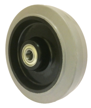 Castor Wheel 160mm | Grey Rubber Tyre / Nylon Centre, 350kg, 20mm Ball bearing (AW160RNBJGREY)