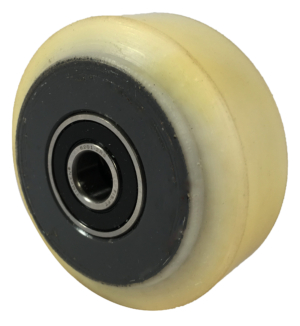 Castor Wheel 75mm | Polyurethane Tyre / Cast Iron Centre, 300kg, 12mm Ball Bearing (07535PT212)