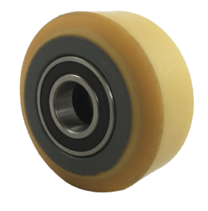 Castor Wheel 75mm | Polyurethane Tyre / Cast Iron Centre, 300kg, 20mm Ball Bearing (07535PT220)