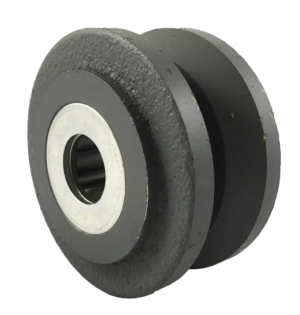 Castor Wheel 75mm | V Grooved Cast Iron, 205kg, 19mm Roller Bearing (075CVRA)