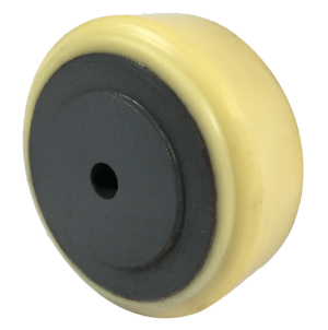 Designer Polyurethane Tyre Wheel 100mm | Polyurethane Tyre / Cast Iron, 500kg, 12mm Plain Bore (10040PT012)