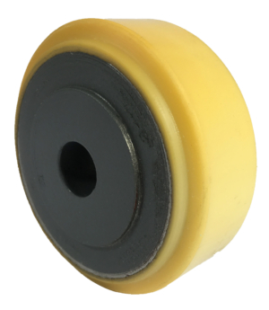 Designer Polyurethane Tyre Wheel 100mm | Polyurethane Tyre / Cast Iron, 500kg, 20mm Plain Bore (10040PT020)