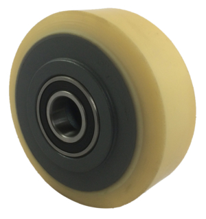 Designer Polyurethane Tyre Wheel 100mm | Polyurethane Tyre / Cast Iron, 500kg, 20mm Ball Bearing (10040PT220)