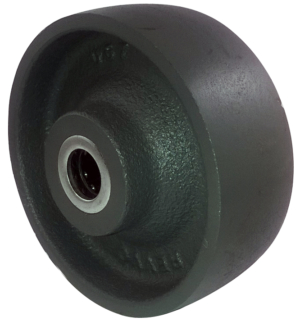 Castor Wheel, 125mm | Cast Iron, 630kg Capacity, 20mm Roller Bearing (125CI1H)
