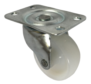 50mm Swivel Castor, 40kg Capacity | Nylon Wheel, Plain Bore (1350000)