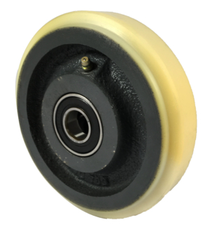 Designer Polyurethane Tyre Wheel 150mm | Polyurethane Tyre / Cast Iron, 700kg, 20mm Ball Bearing (15035PT220)