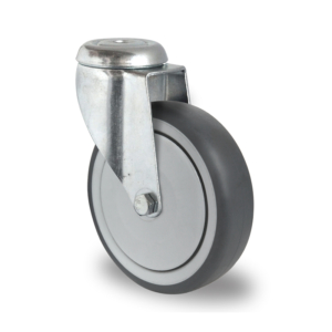150mm Swivel Castor, 100kg Capacity | Rubber Tyre Wheel, Ball Bearing (KAHS150TPR)