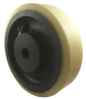 Designer Polyurethane Tyre Wheel 250mm | Polyurethane Tyre / Cast Iron, 2000kg, 30mm Plain Bore (25070PT030)