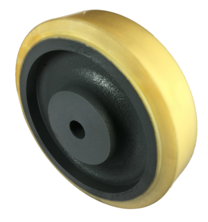 Designer Polyurethane Tyre Wheel 300mm | Polyurethane Tyre / Cast Iron, 2800kg, 30mm Plain Bore (30075PT030)