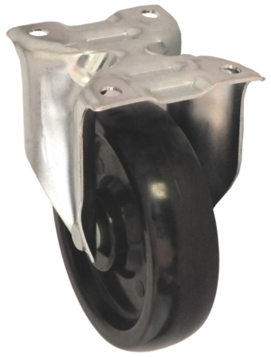 High Temperature Castor Fixed Castor, 100mm, 125kg Capacity, Phenolic Resin Wheel, Plain Bore (3478BOO100P62)