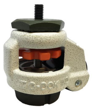 42mm Footmaster Levelling Castor, Stem Fitting, 60kg Capacity | 42mm Nylon Wheel (KGD-40S)