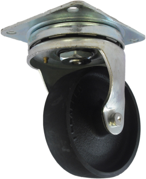 150mm Swivel Castor, 1020kg Capacity | Cast Iron Wheel, Roller Bearing (655CIB)