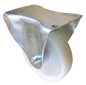 Fixed Castor, 150mm, 520kg Capacity, Nylon Wheel, Roller Bearing (6188NYB)