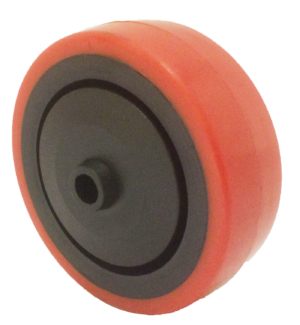 Castor Wheel 80mm | Polyurethane Tyre / Nylon Centre, 100kg, 8mm Ball Bearing (AW080NPB)