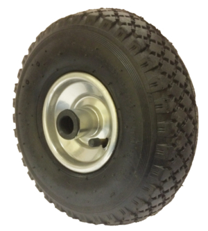 Castor Wheel 260mm | Pneumatic Tyre / Metal Centre, 150kg, 20mm Roller Bearing (AW260PNB)