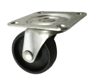 40mm Swivel Castor, 15kg Capacity | Polypropylene Wheel, Plain Bore (C041PLN)