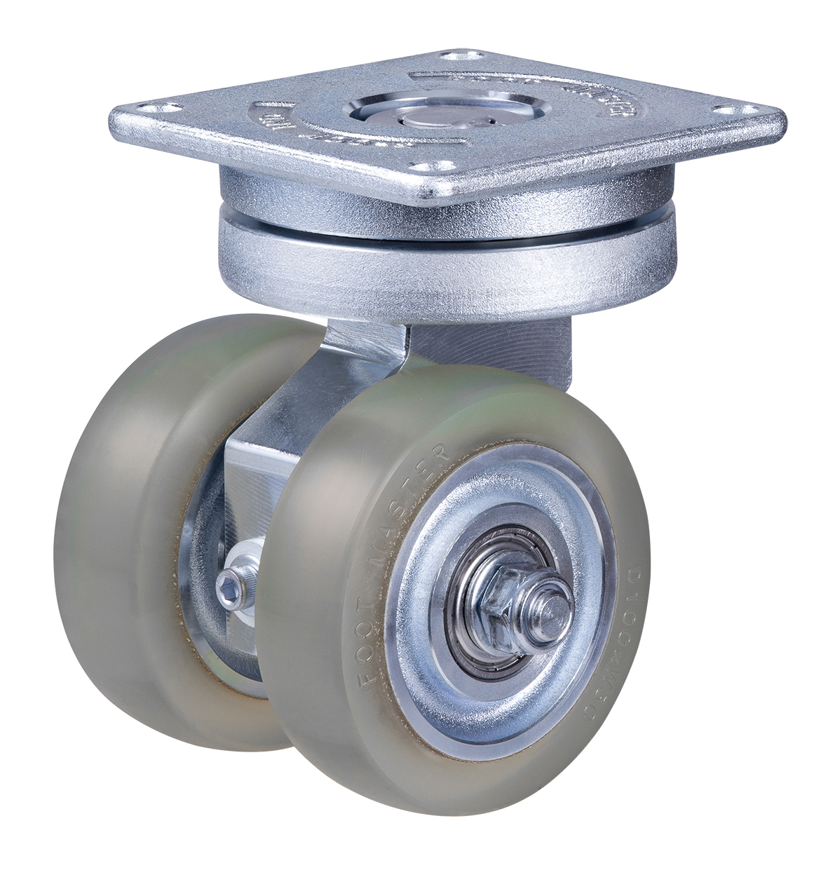 150mm AGV Swivel Castor ,Twin Wheel, 630kg Load Polyurethane Wheel