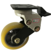 130mm Shock Absorbing Castor with Polyurethane Tyre Wheel and Wheel Brake GDS130B75SF