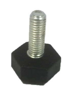 Adjustable Feet, Rigid, M8 x 22mm Stem, 250kg Load Capacity, 22mm Base (GL22XM8X22RHEX)
