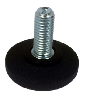 Adjustable Feet, Rigid, M10 x 25mm Stem, 250kg Load Capacity, 40mm Base (GL40XM10X25R)