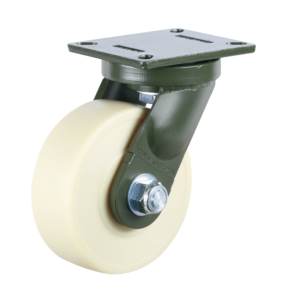 200mm Extra Heavy Duty Castor with Machine Cast Nylon Wheel and Powder Coated Fabricated Steel Bracket