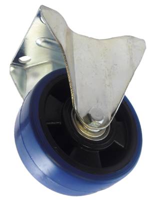 100mm Fixed Castor, 300kg Capacity | Polyurethane Tyre Wheel, Ball bearing, (KF100NPSBJ300)