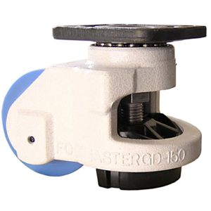 97mm Footmaster Levelling Castor, Plate Fitting, 1500kg Capacity | 97mm Nylon Wheel (KGD-150F)