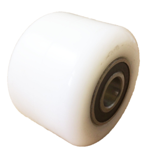 Pallet Roller, 82mm X 60mm, Nylon, Without Bearing (47x14mm Bearing Seat), 500kg, 20mm Bore (KR8260NYB)
