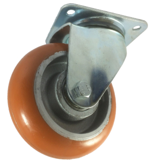 150mm Swivel Castor, 500kg Capacity | Polyurethane Tyre Wheel, Ball bearing (KSCR15020241)