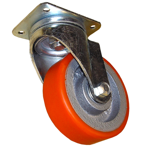 Heavy duty caster wheels with polyurethane tyre up to 1800kg