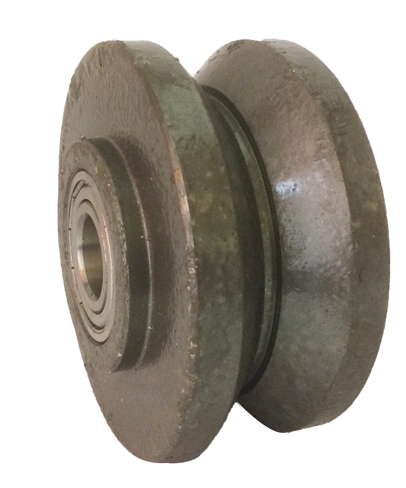 V Grooved Wheel 100mm Cast Iron, 250kg, 20mm Ball bearing (KW100CV2H