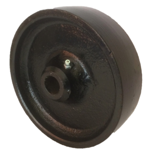 Castor Wheel 150mm | Cast Iron, 1000kg, 20mm Plain Bore, (KW150CI20)