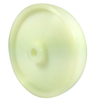Castor Wheel 200mm | White Nylon, 600kg, 20mm Plain Bore (KW200NY2060)