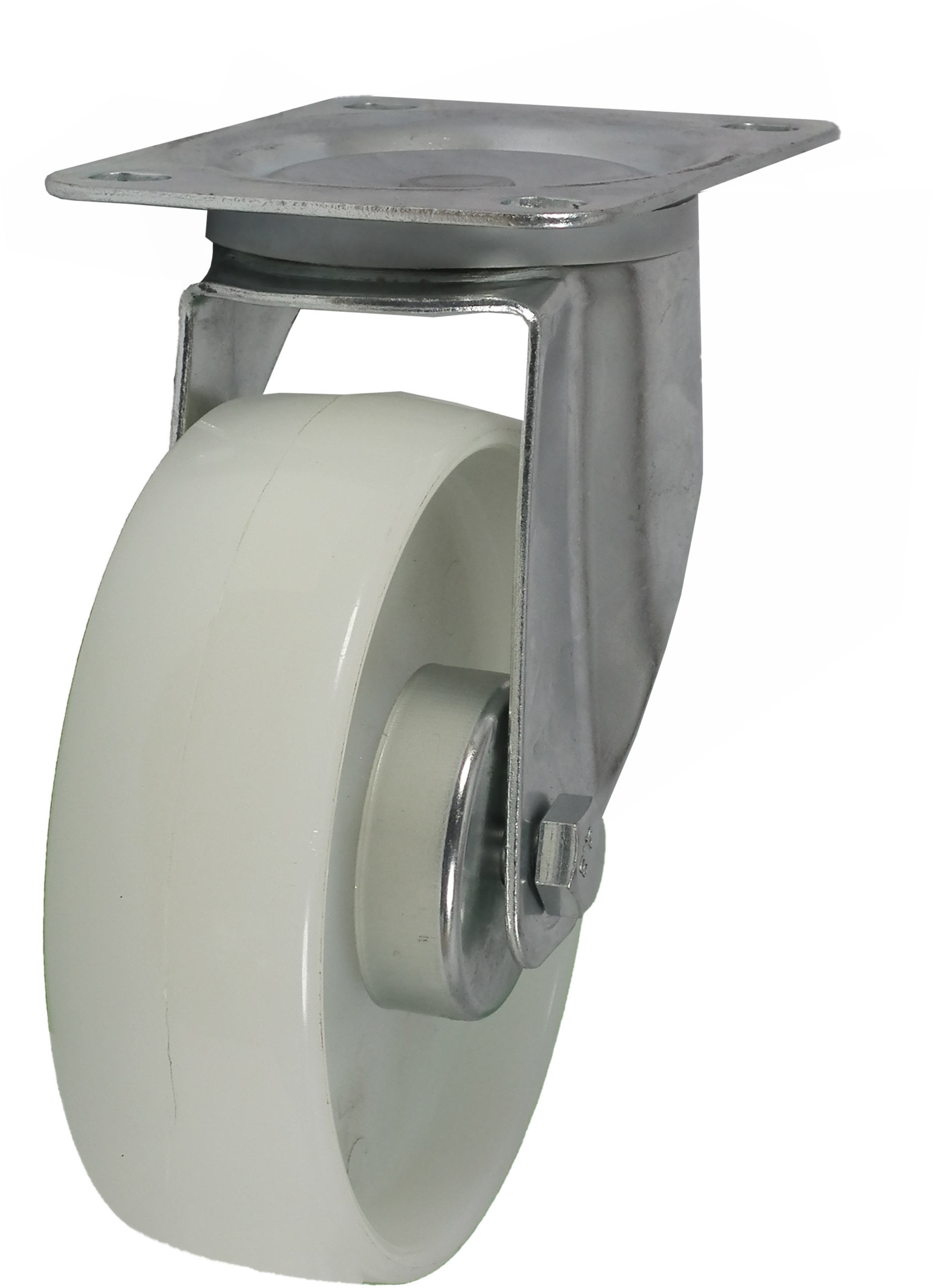 200mm Swivel Castor, 300kg Capacity Nylon Wheel, Roller Bearing