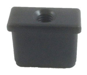 Threaded Inset, Rectangular, M10 | Suits 1 1/2" | 3/4" Tube OD with 16 Gauge Wall Thickness (RCTM105860)