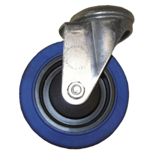 125mm Swivel Castor, 150kg Capacity | Rubber Tyre Wheel, Ball Bearing (1321118)