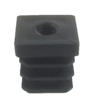 Threaded Inset, Square, M10 | Suits 25mm x 25mm Tube OD with 1.5mm Wall Thickness (SQRM105807)