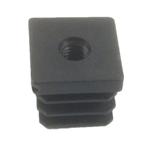 Threaded Inset, Square, M10 | Suits 30mm x 30mm Tube OD with 1.5mm Wall Thickness (SQRM105808)
