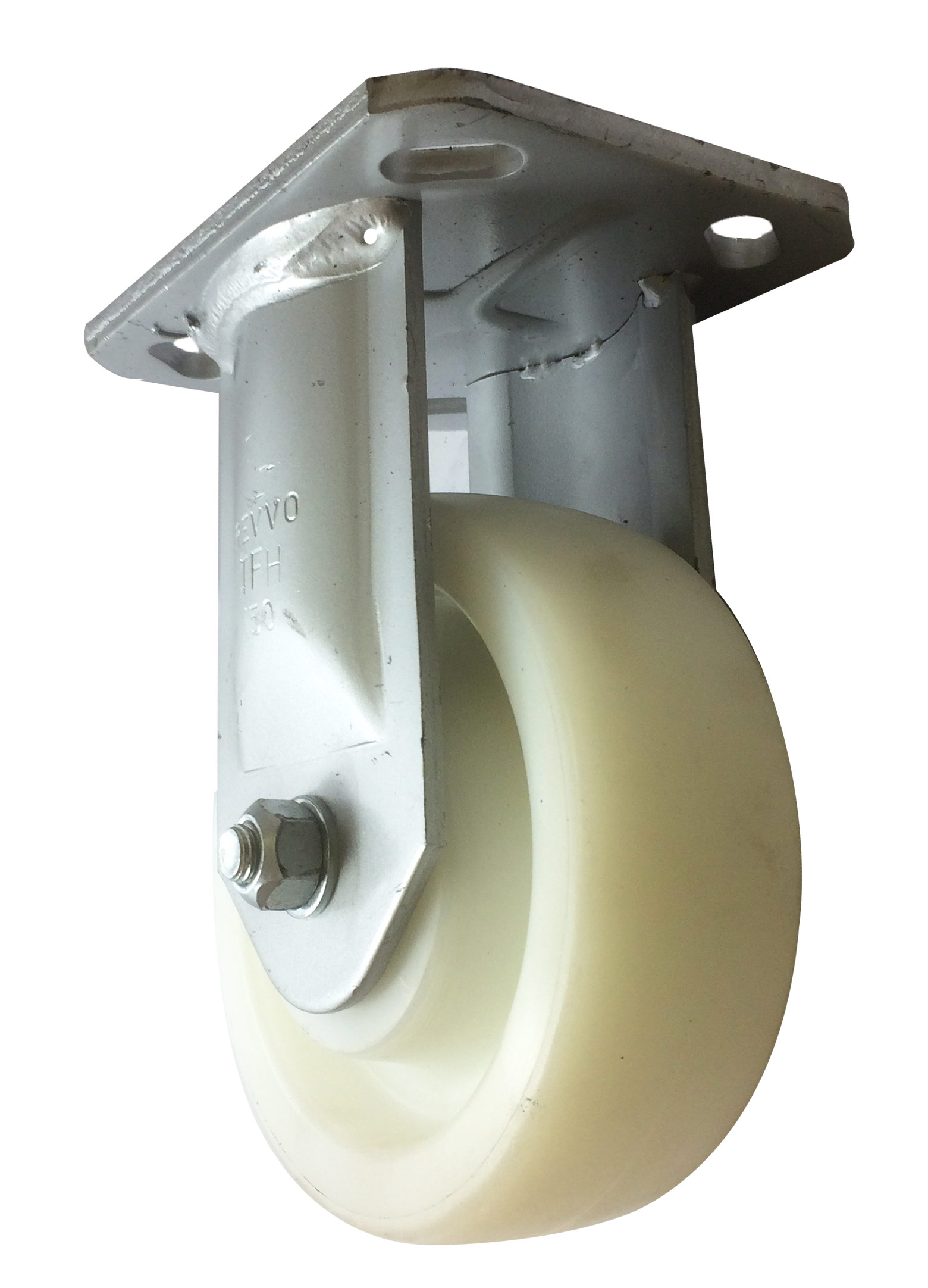 200mm Fixed Castor, 1500kg Capacity Nylon Wheel, Ball Bearing