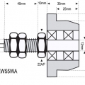Steel flanged wheel with M16 Axle