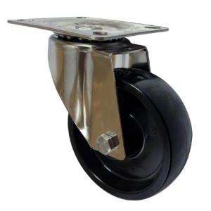 100mm high temperature swivel castor with black phenolic resin wheel with plain bore