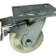 125mm swivel and brake castor with fabricated steel frame and nylon wheel with ball bearings