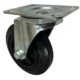 160mm Swivel Castor with black rubber tyre wheel on a polypropylene centre and roller bearing. Load Capacity is 135kg