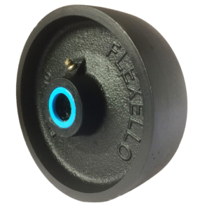 Cast Iron Castor Wheel, 200mm with 25mm Roller bearing
