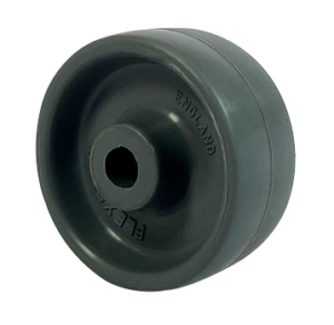 40mm grey polypropylene wheel with a 6.4mm plain bore and 20kg load rating