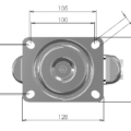 461 Castor Top Plate Dimensions