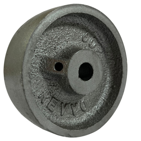75mm Cast Iron Castor wheel with 10mm plain bore Revvo Brand
