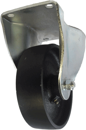 Fixed Castor 150mm with Cast Iron Wheel 55 Series