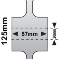 125mm V-Groove Wheel with 20mm Ball Bearing-KW125CV2H