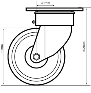 TSH Swivel Bracket Dimensions